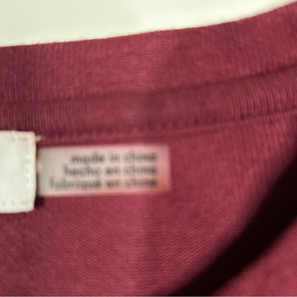 Calvin Klein Sweater Women’s Medium Maroon Red Pullover Top Shirt Cottage Core - Picture 8 of 12